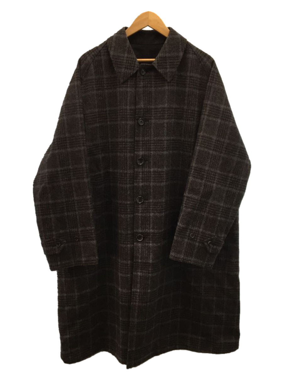 ANATOMICA◇SINGLE RAGLAN II/ステンカラーコート/52/ウール/GRY