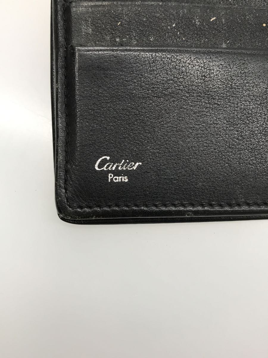 Cartier◆長財布/-/BLK/メンズ_画像3