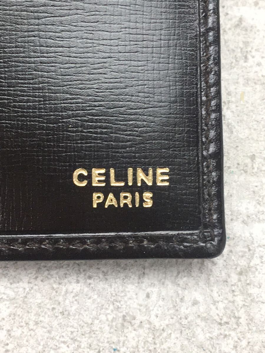 CELINE◆長財布/レザー/BRW/無地/レディース_画像3