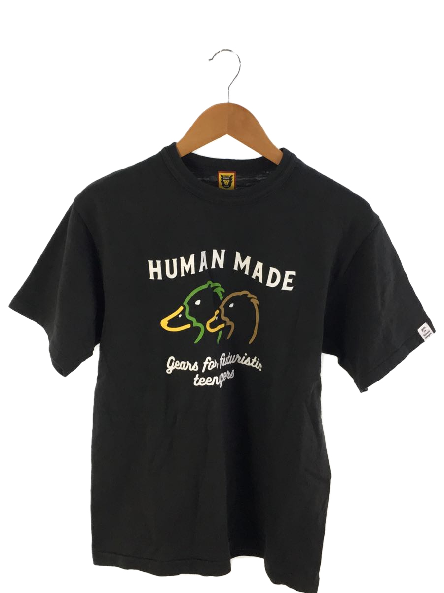 HUMAN MADE◆Tシャツ/M/コットン/BLK