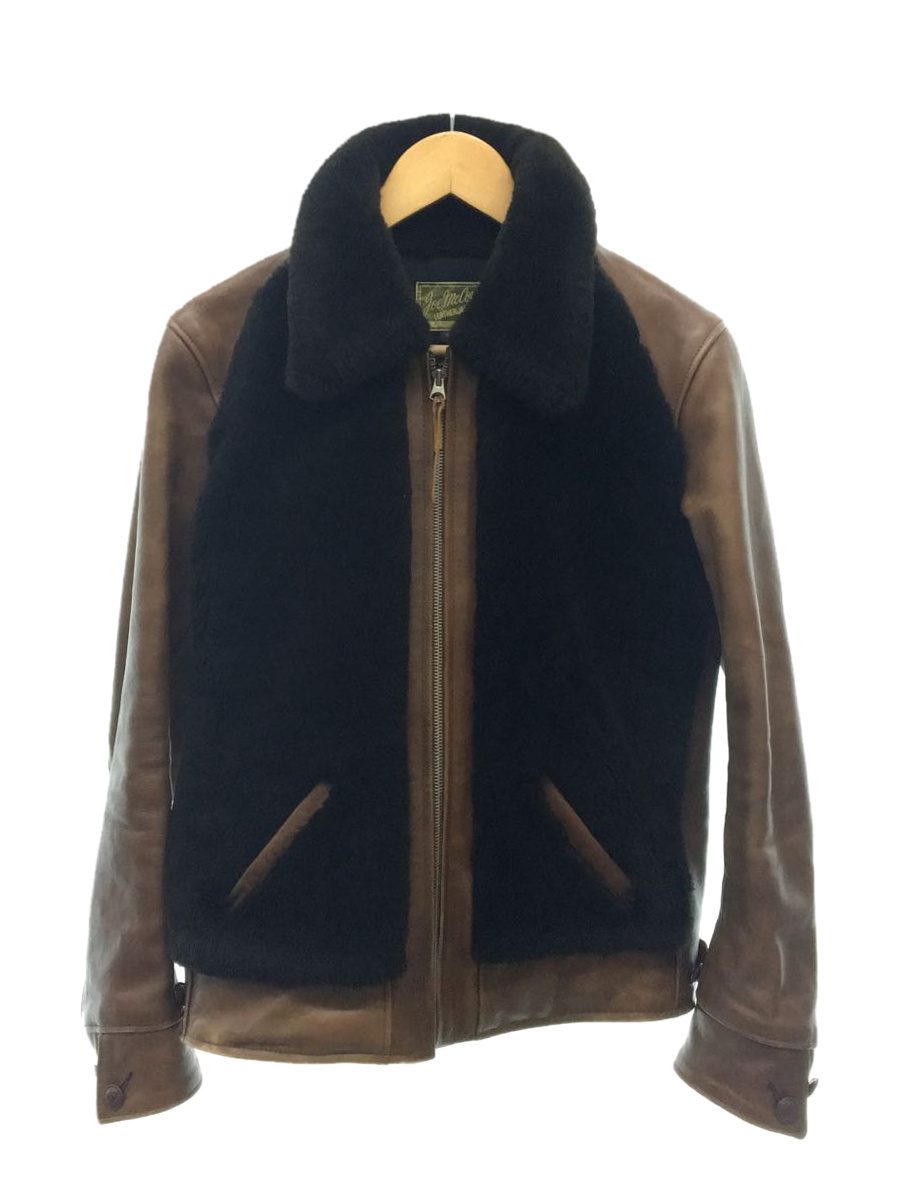 JOE McCOY◇AKLAK JACKET/レザージャケット・ブルゾン/36/馬革/BRW