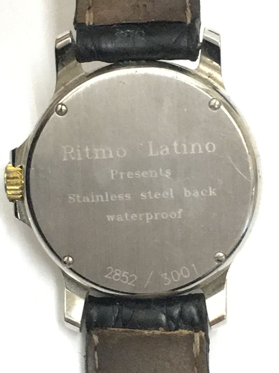 Ritmo Latino◆クォーツ腕時計/2852/3001/ベルト劣化有_画像3