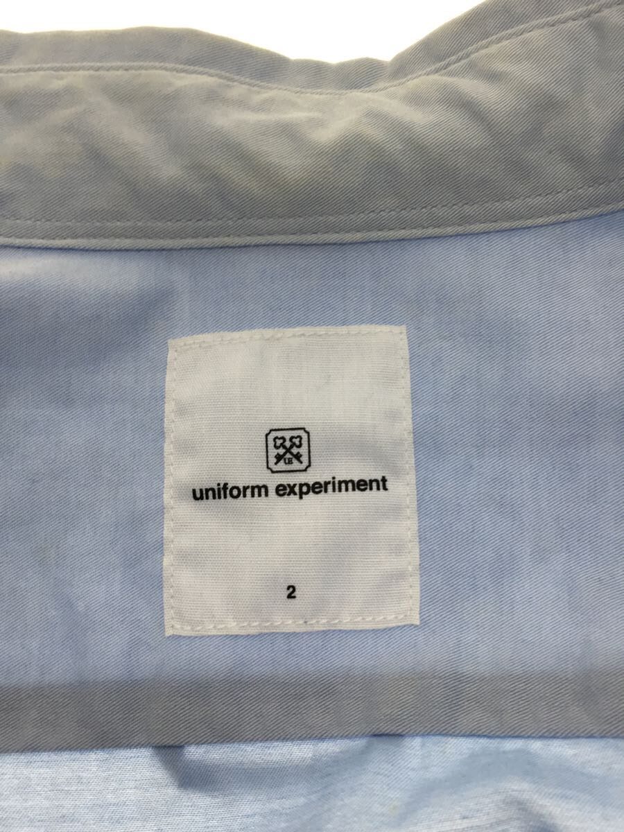 uniform experiment◆DOUBLE LAYERED SHIRT/長袖シャツ/2/コットン/BLU/UE-180021_画像3
