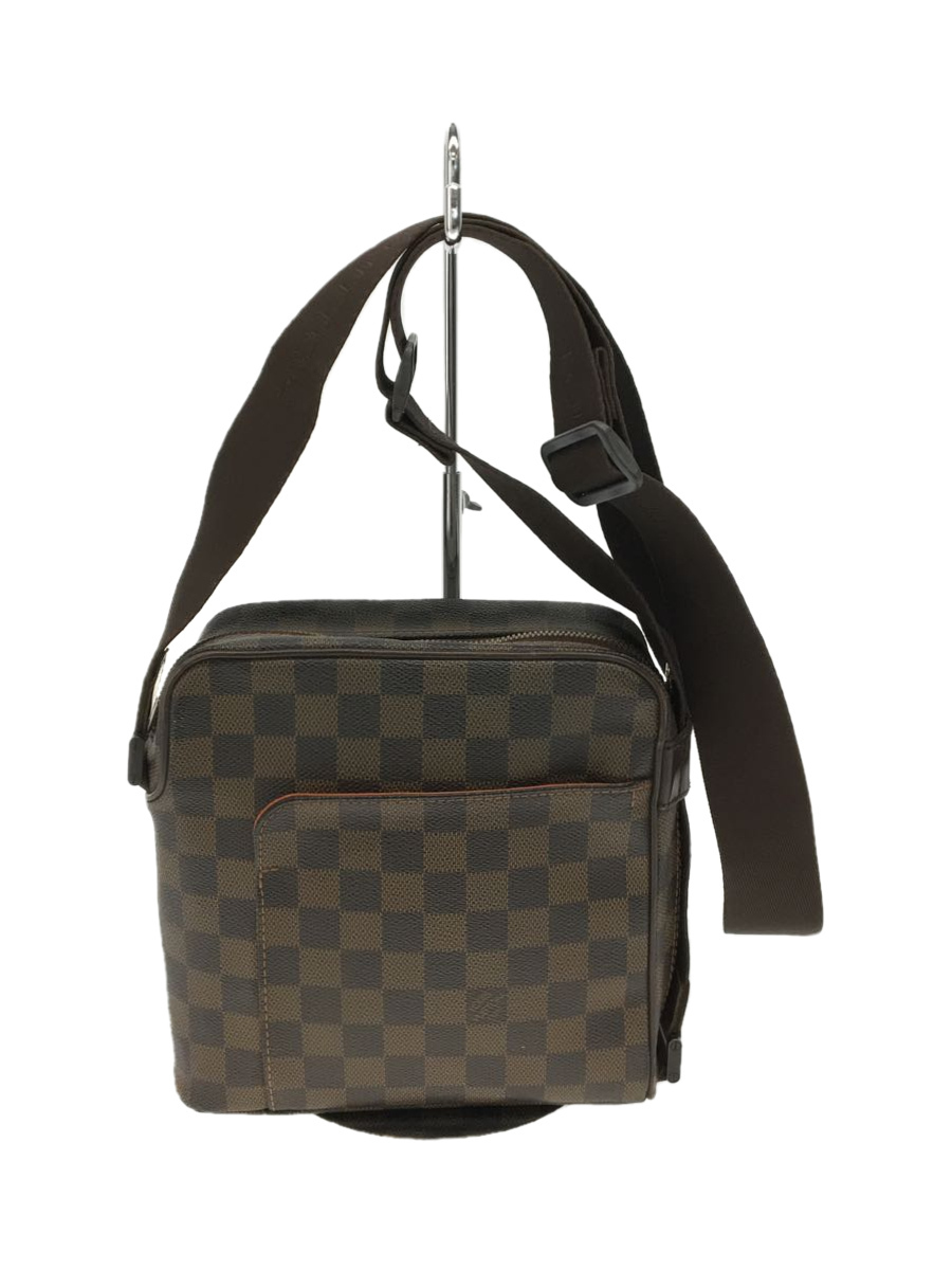 LOUIS VUITTON◇オラフPM_ダミエ・エベヌ_BRW/PVC/BRW-