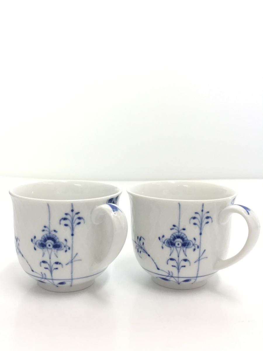 ROYAL COPENHAGEN◆ROYAL COPENHAGEN/ブルーパルメッテ/ペアカップ&ソーサー/WHT_画像2