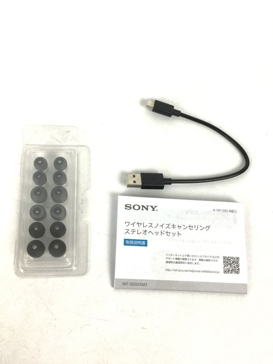 SONY◆イヤホン・ヘッドホン WF-1000XM3 (B) [ブラック] Bluetooth機能_画像4