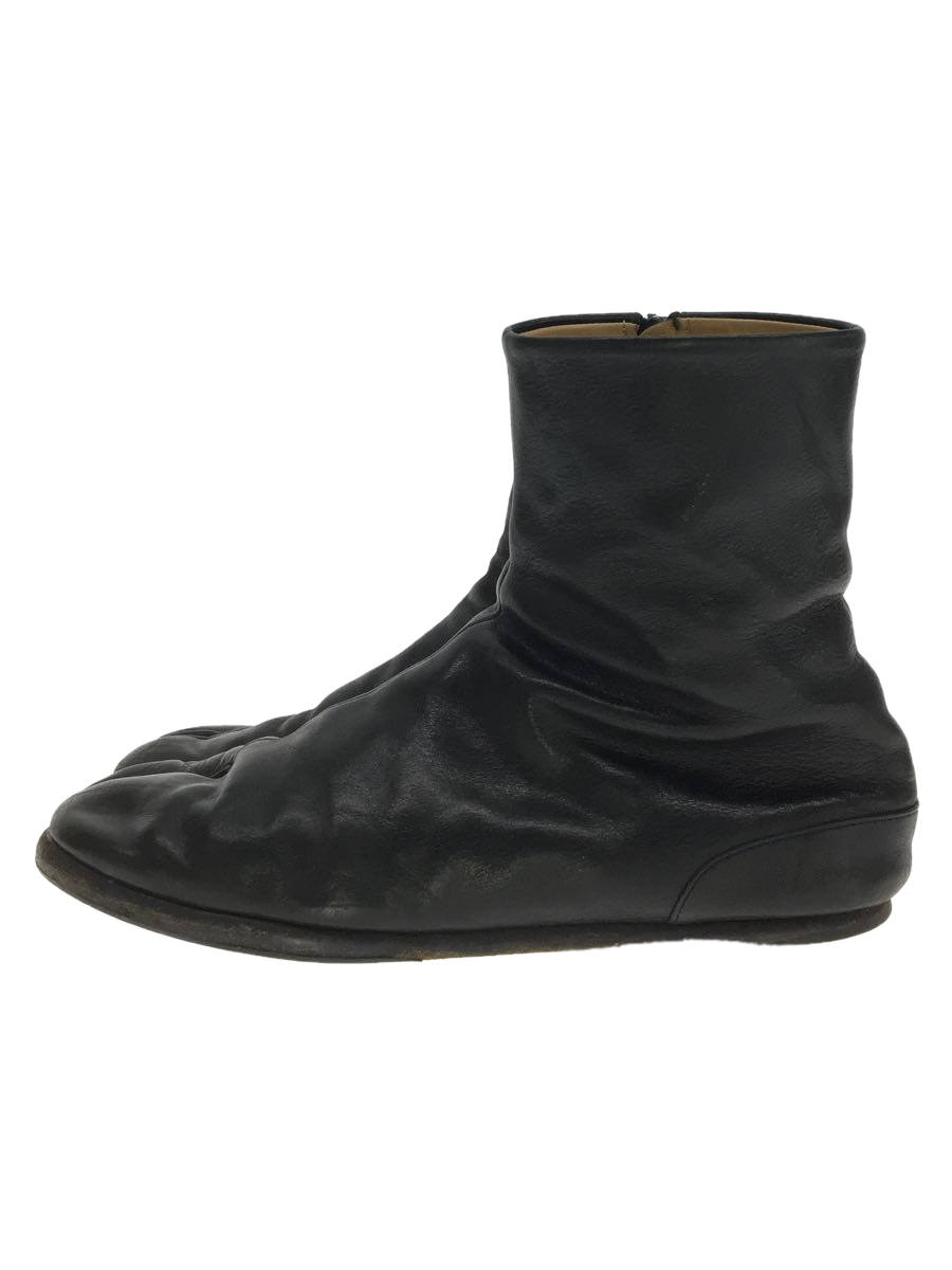 Maison Margiela◇Tabi Boots/フラットソール足袋ブーツ/40/BLK/レザー