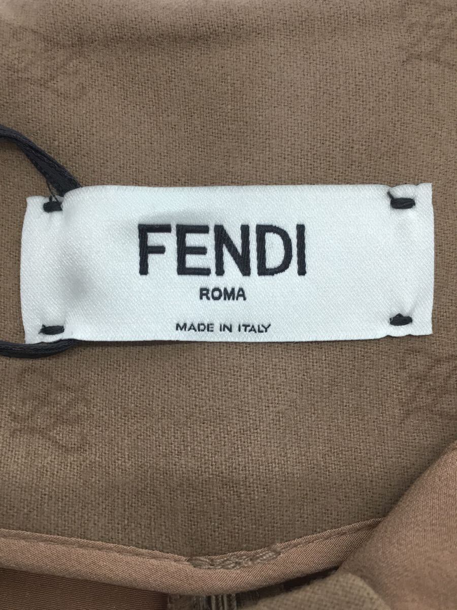 FENDI◇キャメルカラーウールショートパンツ/40/ウール/CML/FR6336