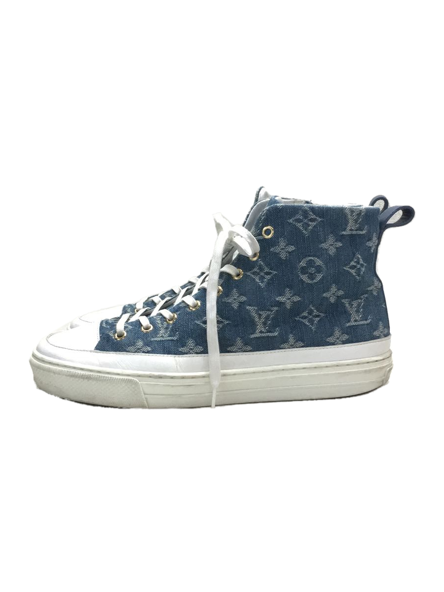 LOUIS VUITTON◇ステラー ライン スニーカー モノグラムデニム