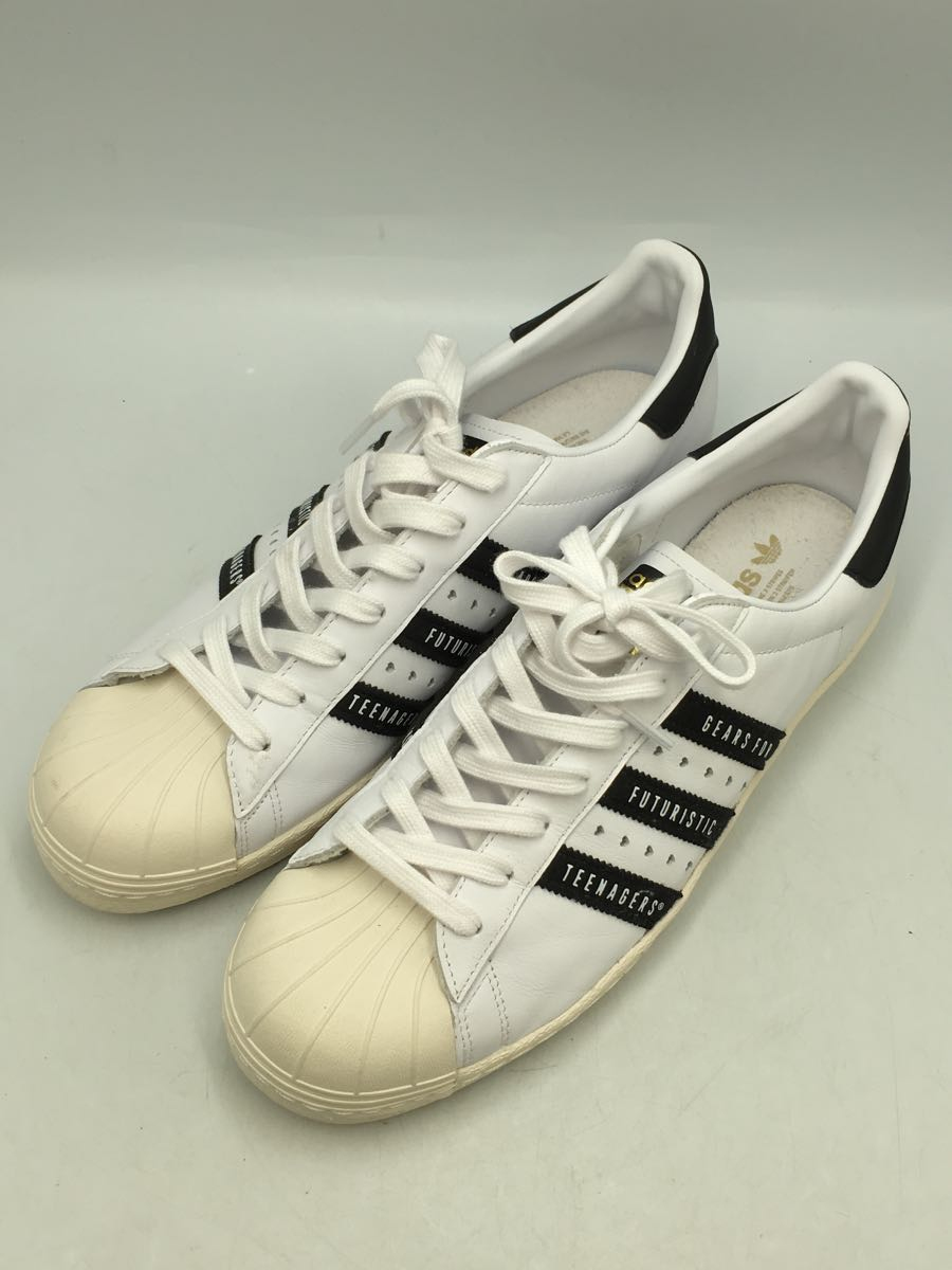 adidas◆SUPER STAR 80S HUMAN MADE/30cm/WHT_画像2