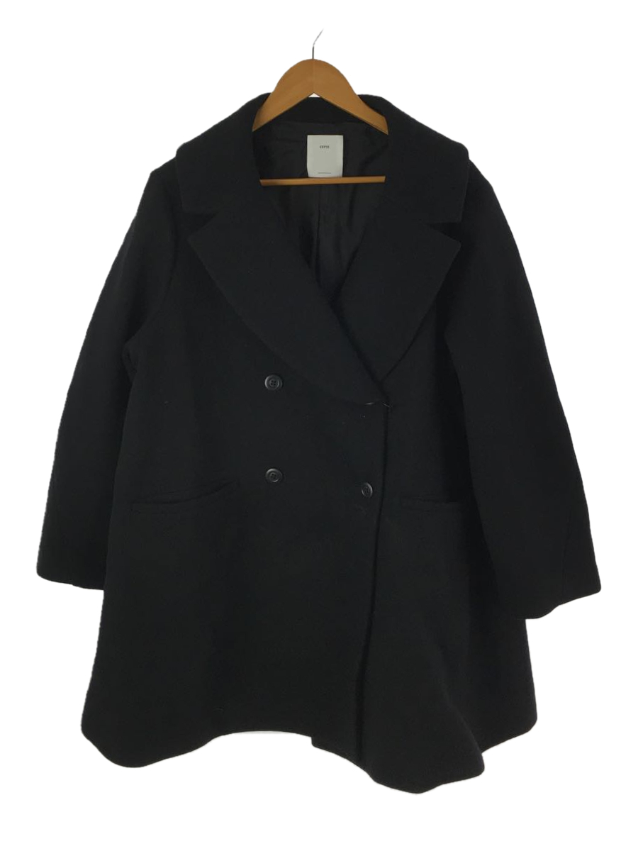 最安挑戦! CEPIE./CEP1092408A0002/コート/36/ウール/BLK XSサイズ