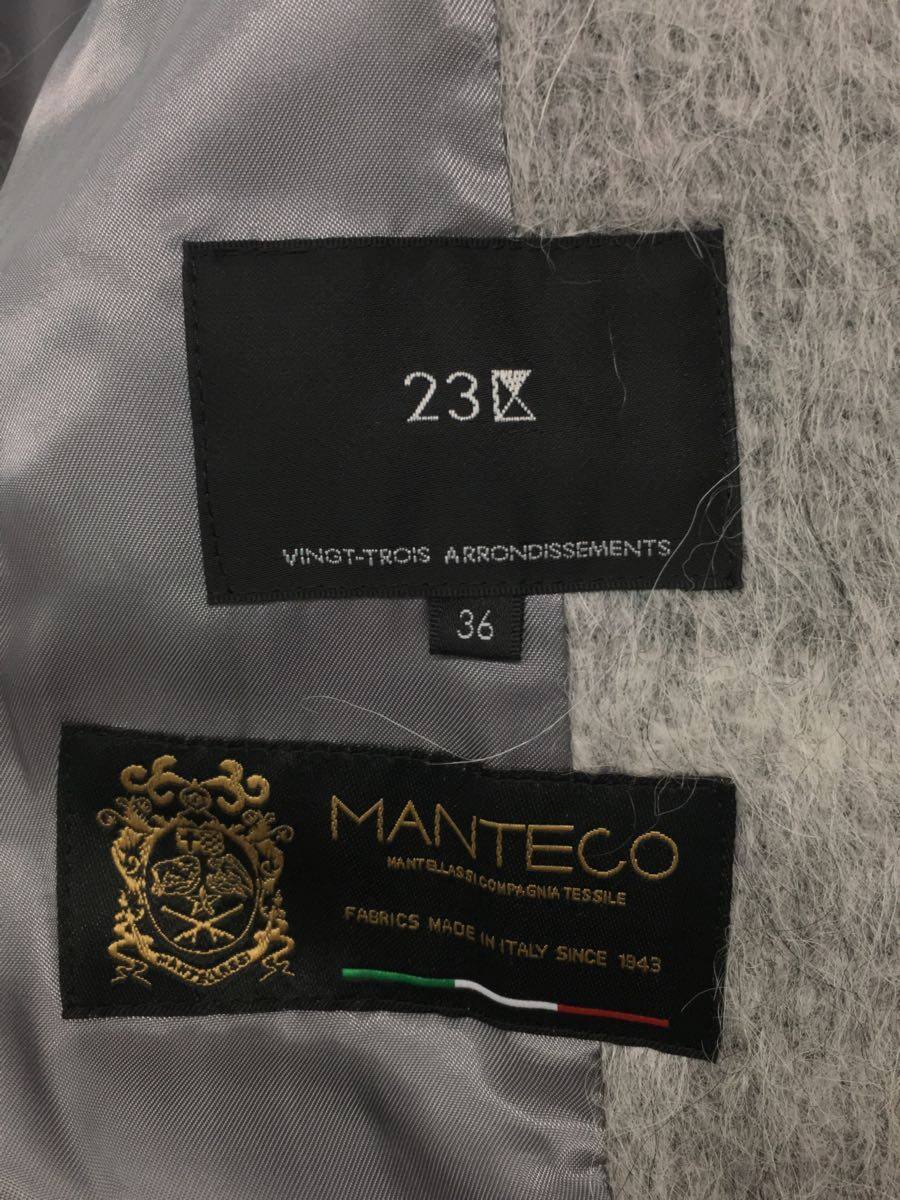 品揃え豊富で 23区◇21AW/SCWOIW0502/MANTECO/シャギーチェックコート