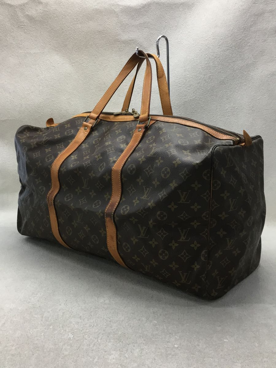 LOUIS VUITTON◆80s/M41622/サックスプール_55サイズ_モノグラム_BRW/ボストンバッグ/PVC/BRW_画像2