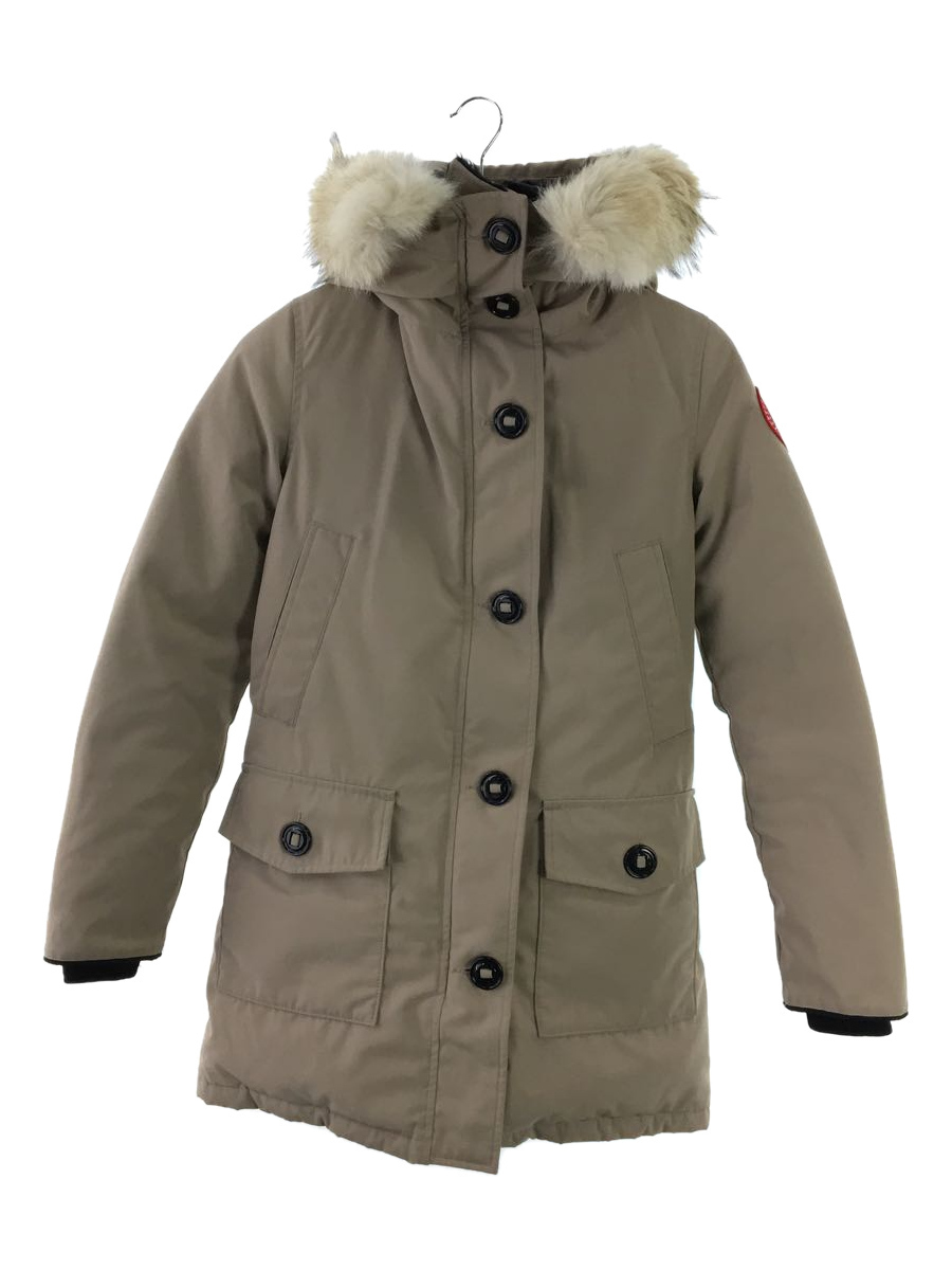 CANADA GOOSE◆ロングダウンジャケット/S/ポリエステル/BEG/無地/2603JL R_画像1