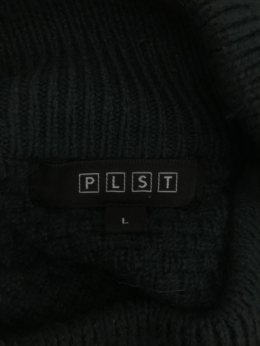 PLST◆セーター(厚手)/L/アクリル/GRN/無地_画像3