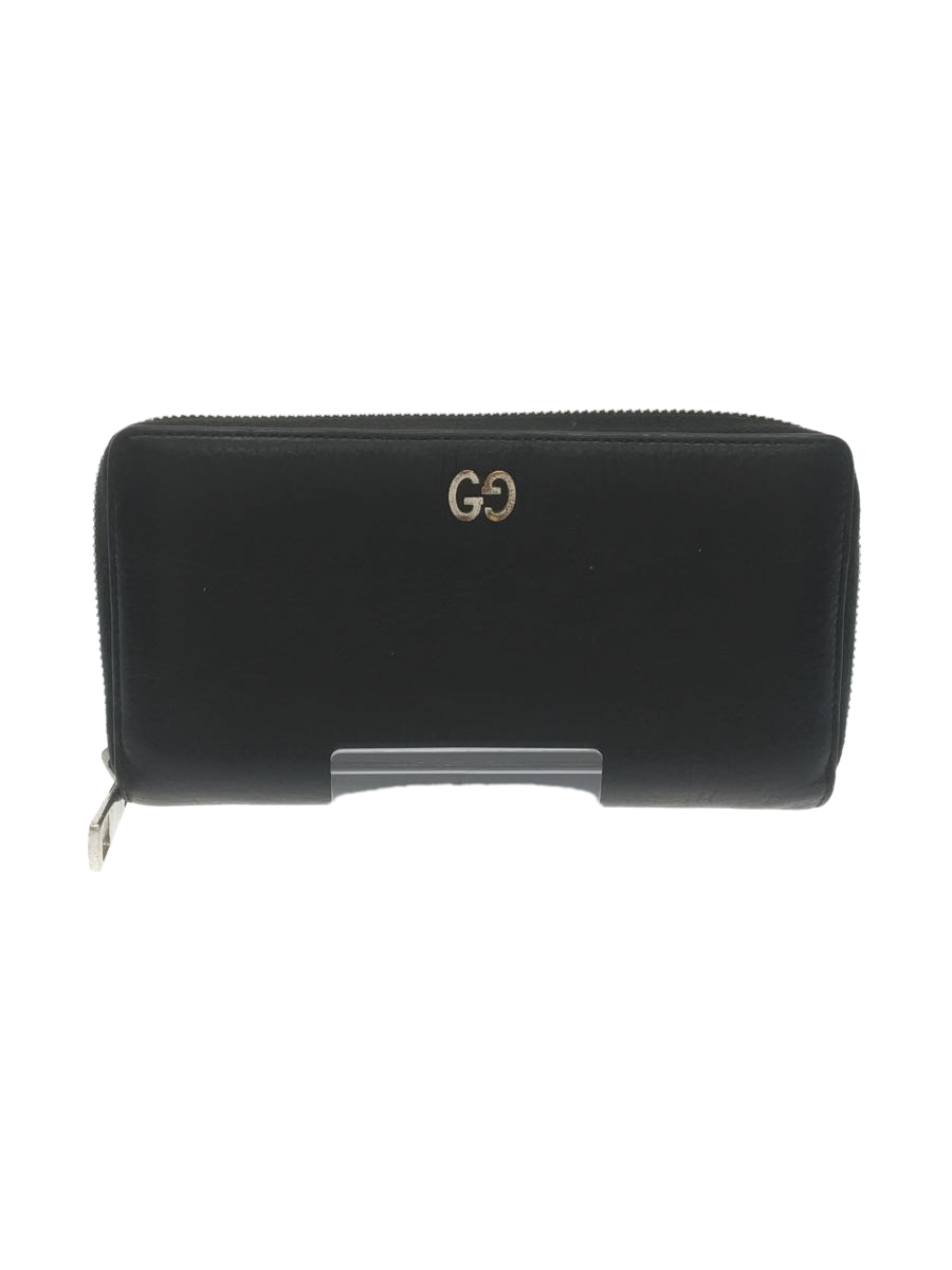 大好き GUCCI◇長財布/レザー/ブラック/無地/メンズ/473928・584046