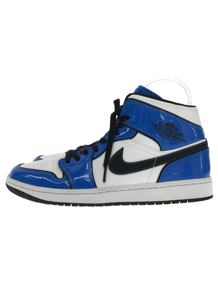 NIKE◆AIR JORDAN 1 MID SE_エアジョーダン 1 ミッド/28.5cm/BLU_画像1