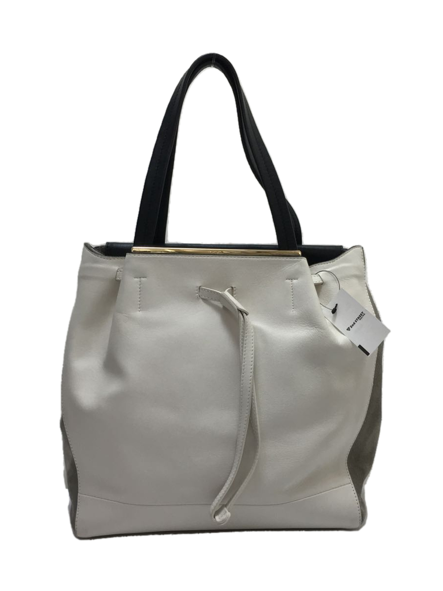 華麗 FURLA◇トートバッグ/レザー/WHT/フルラ/ その他