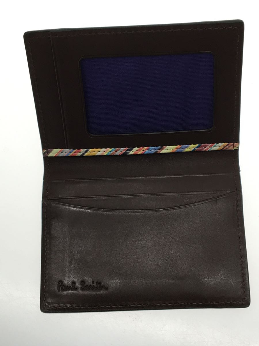 Paul Smith◆カードケース/レザー/BRW/メンズ_画像4