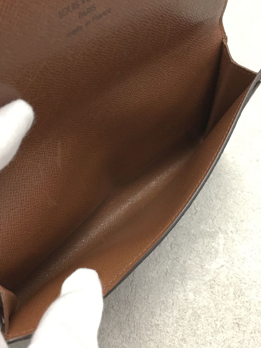 LOUIS VUITTON◆ポルト・円・3カルトクレディ_モノグラム_BRW/PVC/BRW/メンズ_画像5