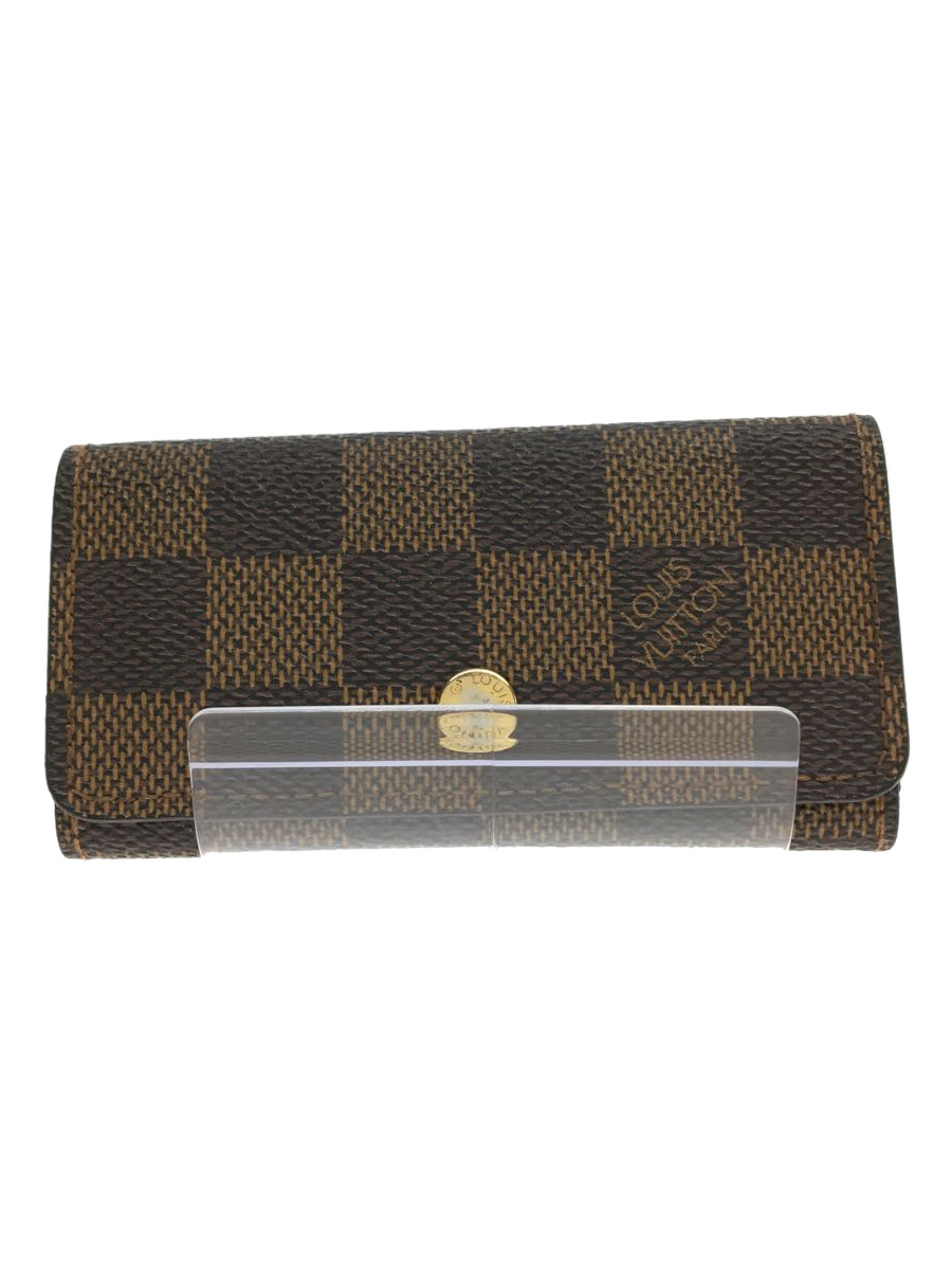 激安本物 LOUIS VUITTON◆ミュルティクレ4_ダミエ・エベヌ_BRW/M62631/BRW/レディース キーケース 激安本物 LOUIS VUITTON◆ミュルティクレ4_ダミエ・エベヌ_BRW/M62631/BRW/レディース キーケース