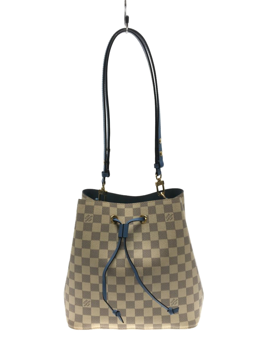 LOUIS VUITTON◇ネオ・ノエ_ダミエ・アズール/PVC/WHT/総柄 www.anac