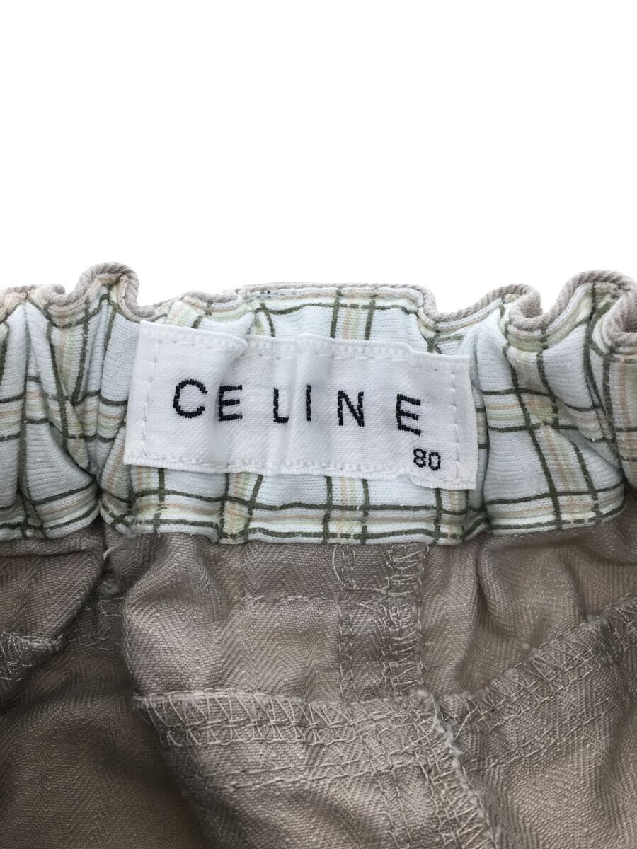 CELINE◆ショートパンツ/80cm/コットン/BEG_画像4