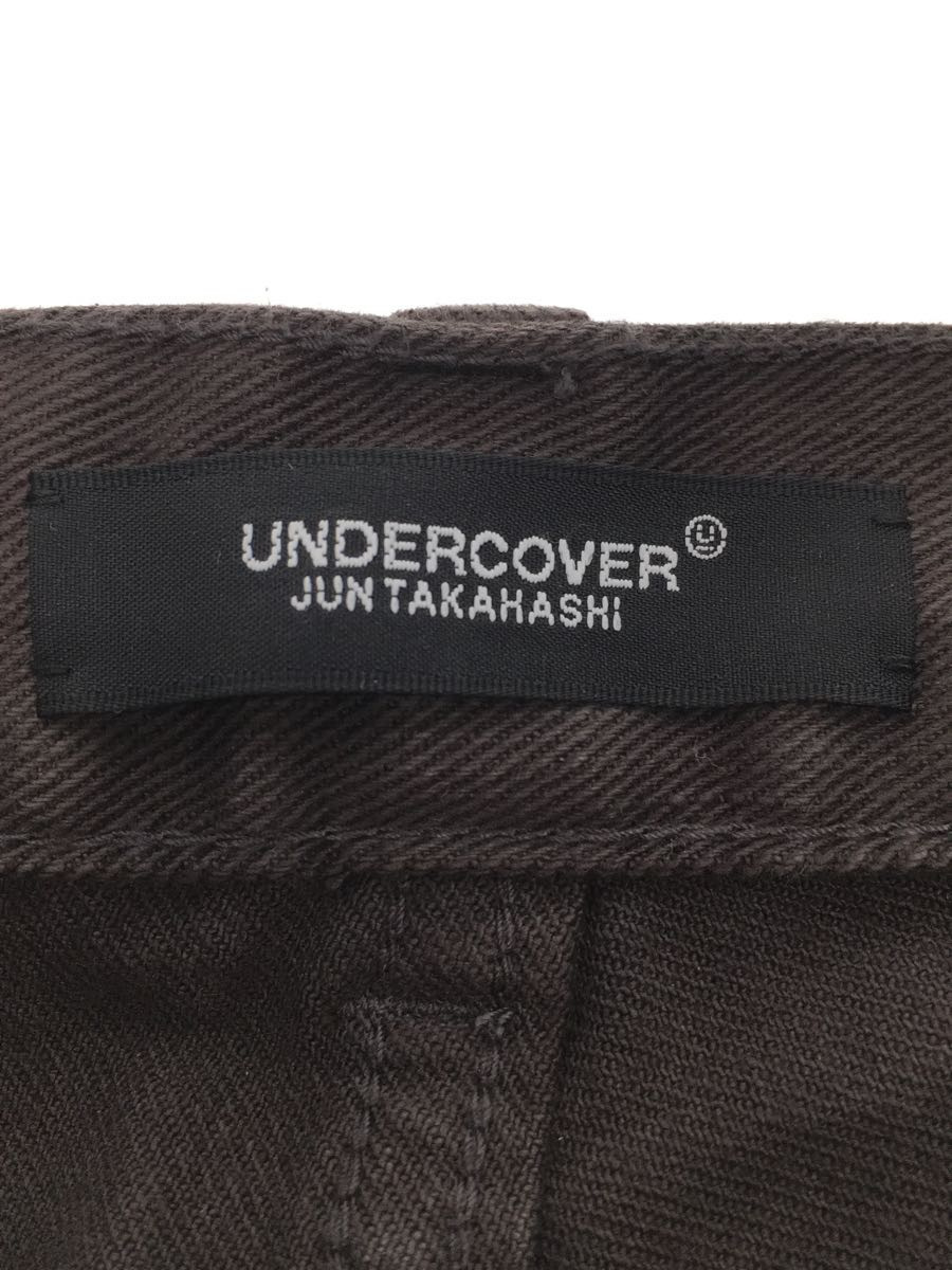 UNDERCOVER◆ストレートパンツ/3/コットン/BRW/UC1B4510/22SS/裾タチキリスリムストレッチデニム_画像4