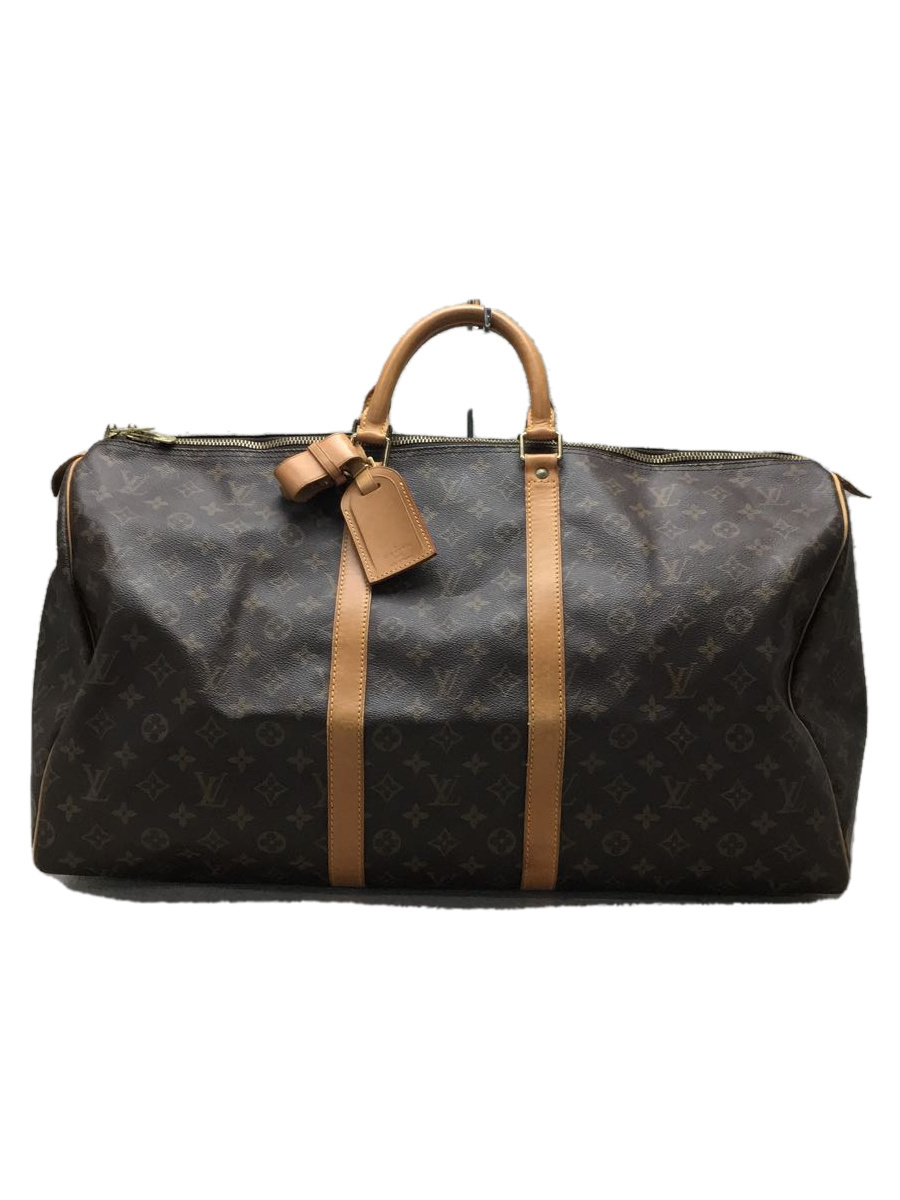 100%正規品 LOUIS VUITTON◇キーポル55_モノグラム_BRW/PVC/BRW/M41424