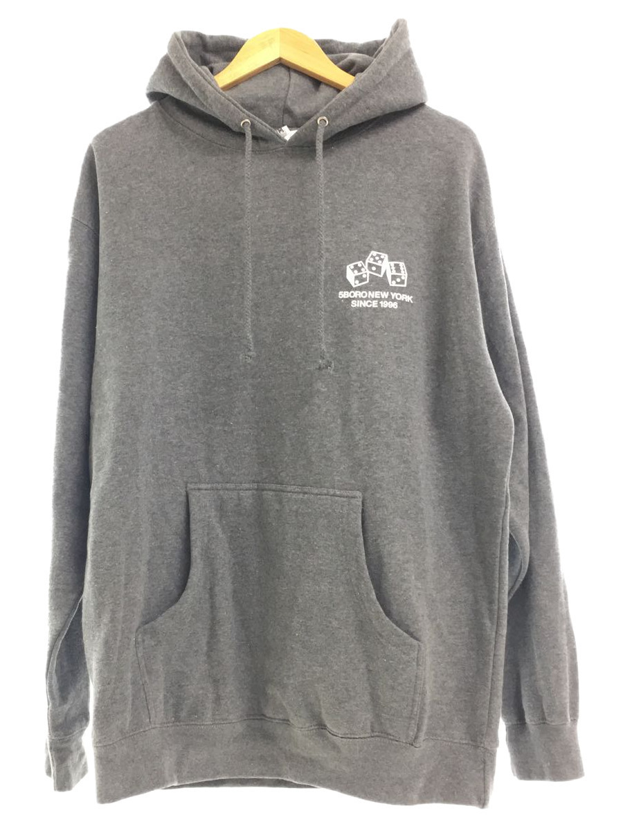 信頼】 5BORONYC/4-5-6 DICE HOODY/プリントパーカー/L/コットン