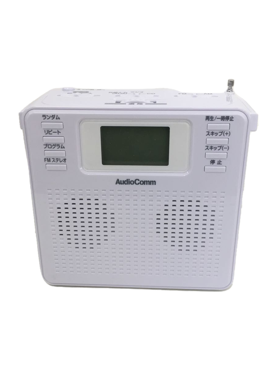 OHM◇CDラジオ AudioComm RCR-500Z-W [ホワイト