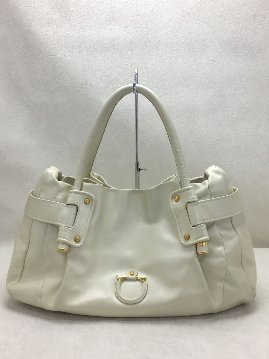 上品 Salvatore 8441/汚れ有 21 Ferragamo◇トートバッグ/ガンチーニ