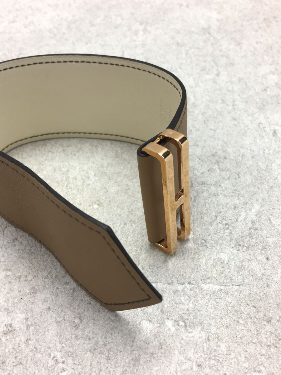 HERMES◇Elan/レザーブレスレット/レザー/BRW/レディース | inmano.com.br
