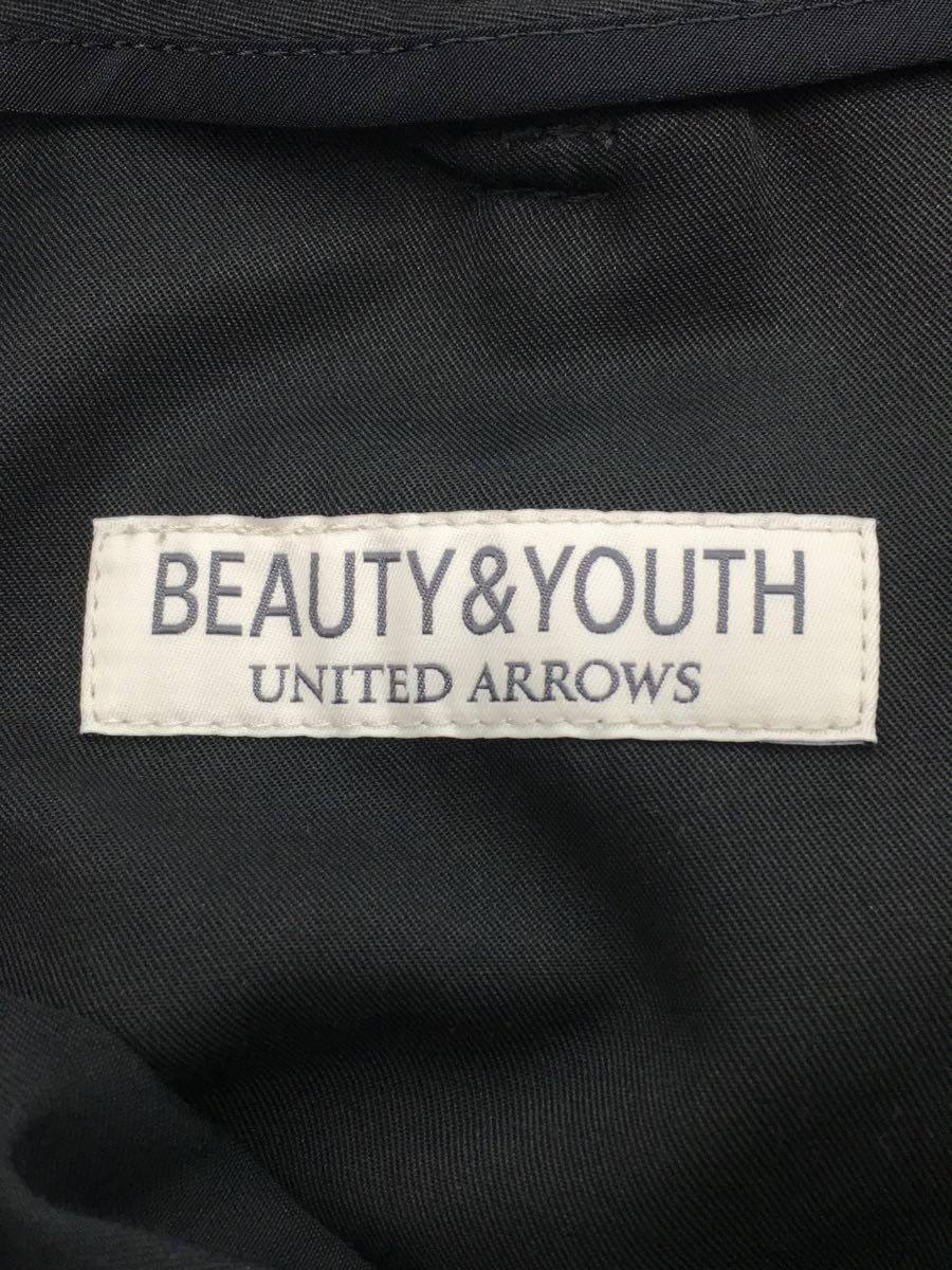 BEAUTY&YOUTH UNITED ARROWS◆フラノイージーパンツ/ボトム/S/ウール/ブラック/1214-186-8280/アローズ_画像3