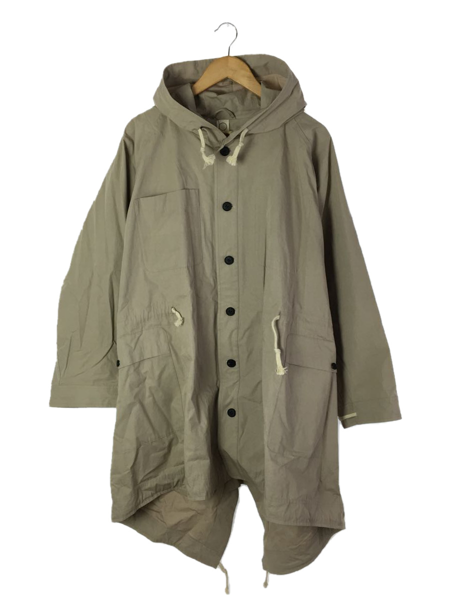 O project◆コート/M/コットン/BEG/フーデットコート/hooded coat mud/ベージュ