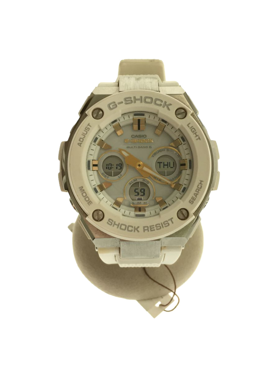CASIO◇5524/GST-W300-7AJF/ソーラー腕時計・G-SHOCK/デジアナ/ラバー