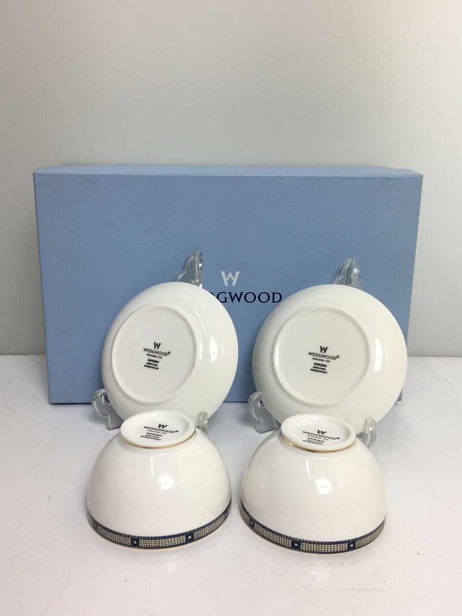 WEDGWOOD◆カップ&ソーサー/4点セット/WHT_画像2