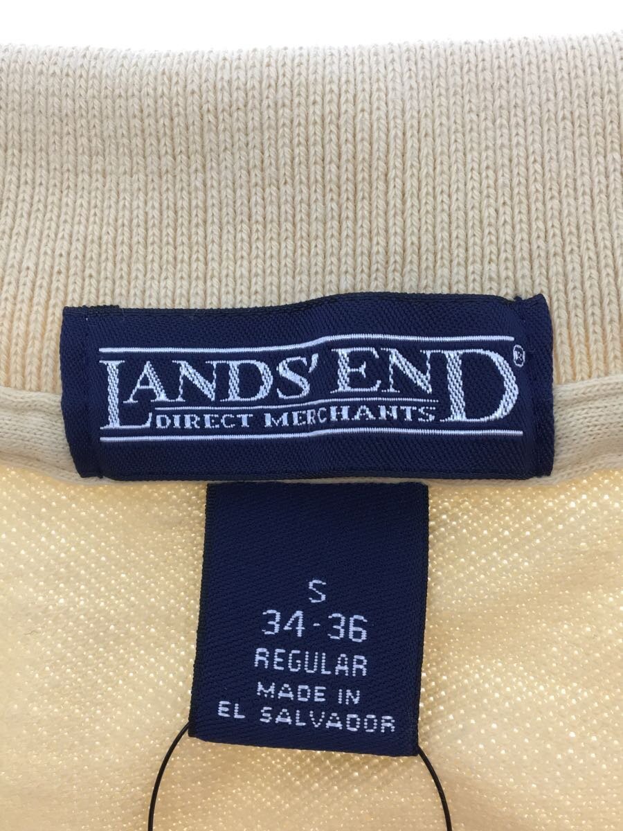 LANDS END* polo-shirt /S/ cotton / yellow / plain 