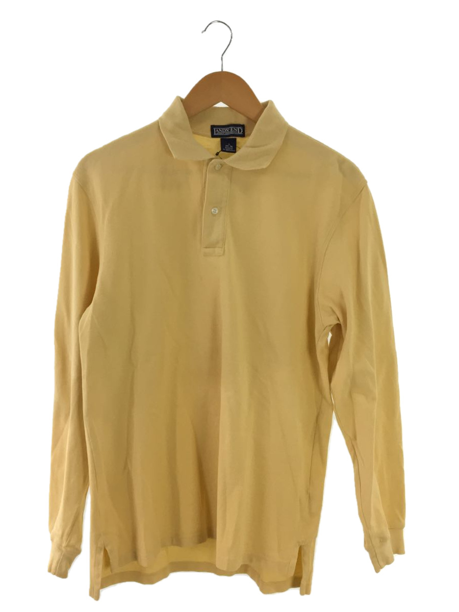 LANDS END* polo-shirt /S/ cotton / yellow / plain 