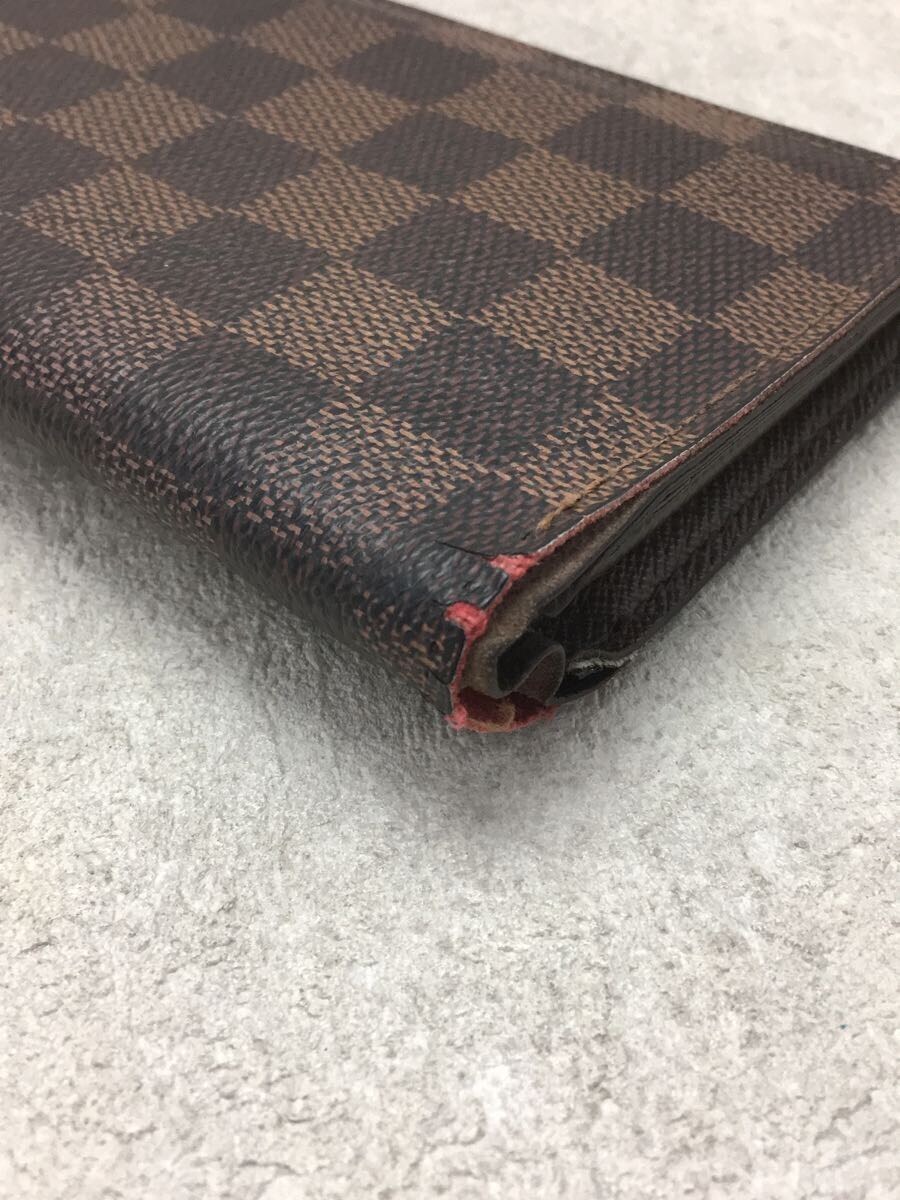 LOUIS VUITTON◇ミュルティクレ6 ダミエ・エベヌ BRW/レザー/BRW