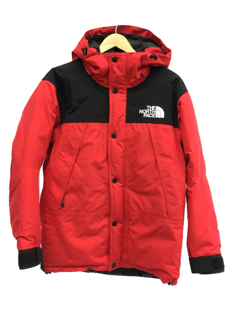 THE NORTH FACE◆ND91930/MOUNTAIN DOWN JACKET_マウンテンダウンジャケット/S/GORE-TEX/赤