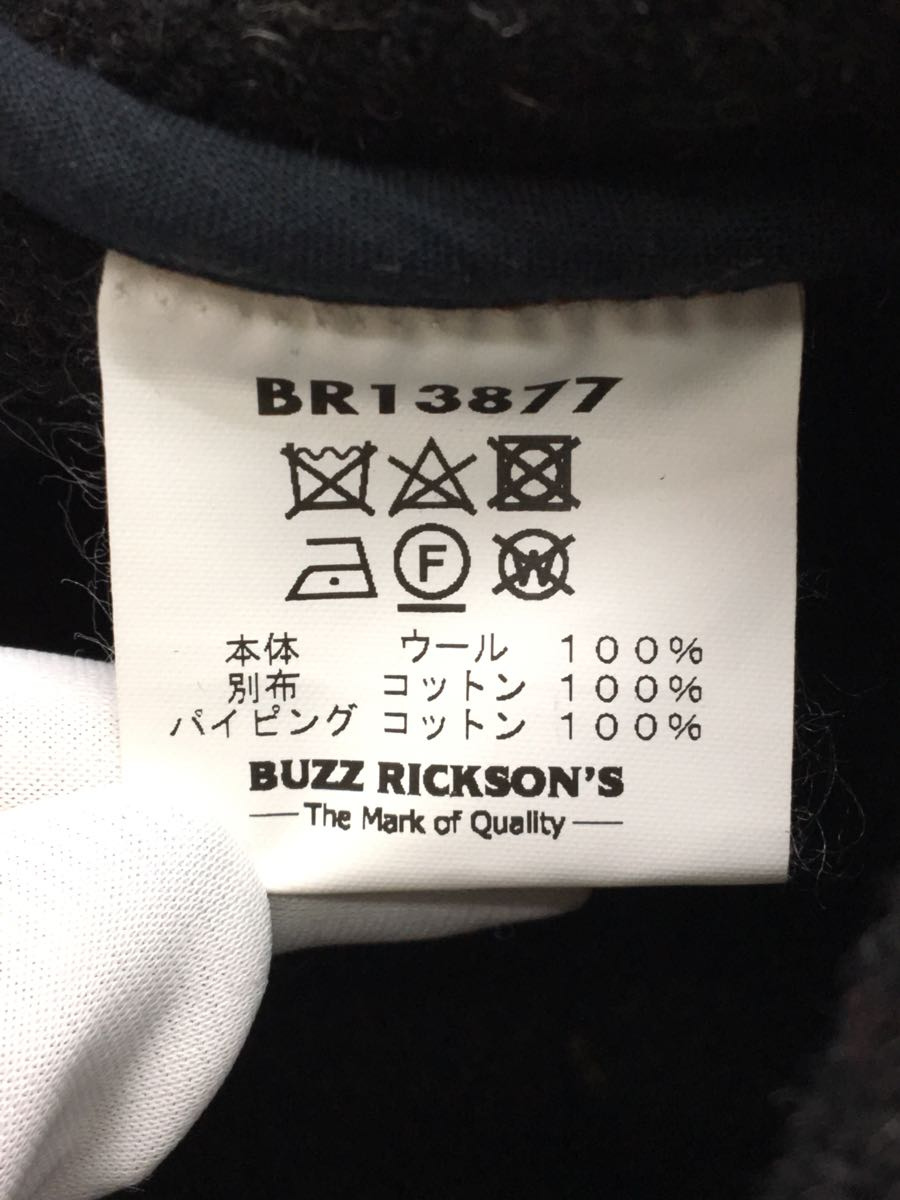 Buzz Rickson’s◆コート/34/ウール/BLK/無地_画像4