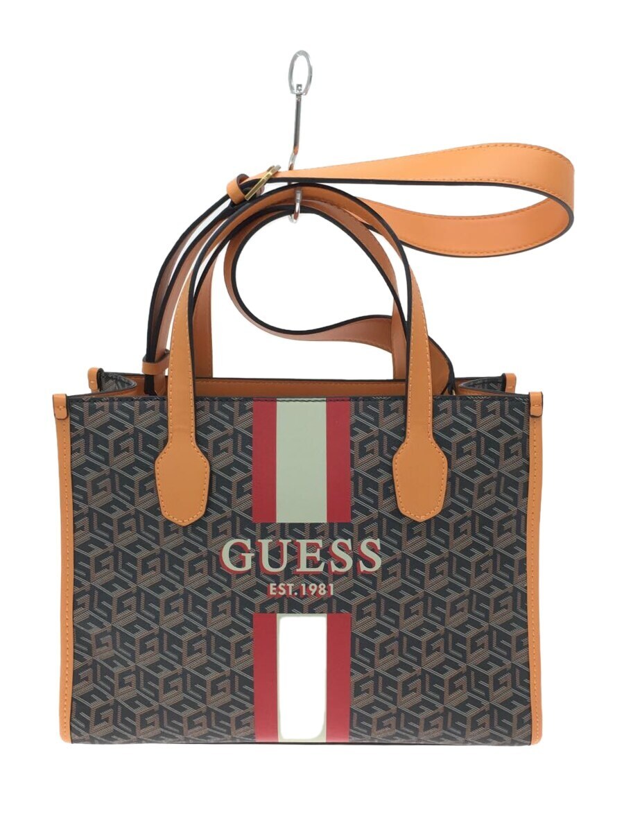 GUESS◇GUESS/ゲス/トートバッグ/BRW/総柄トートバッグ｜売買された