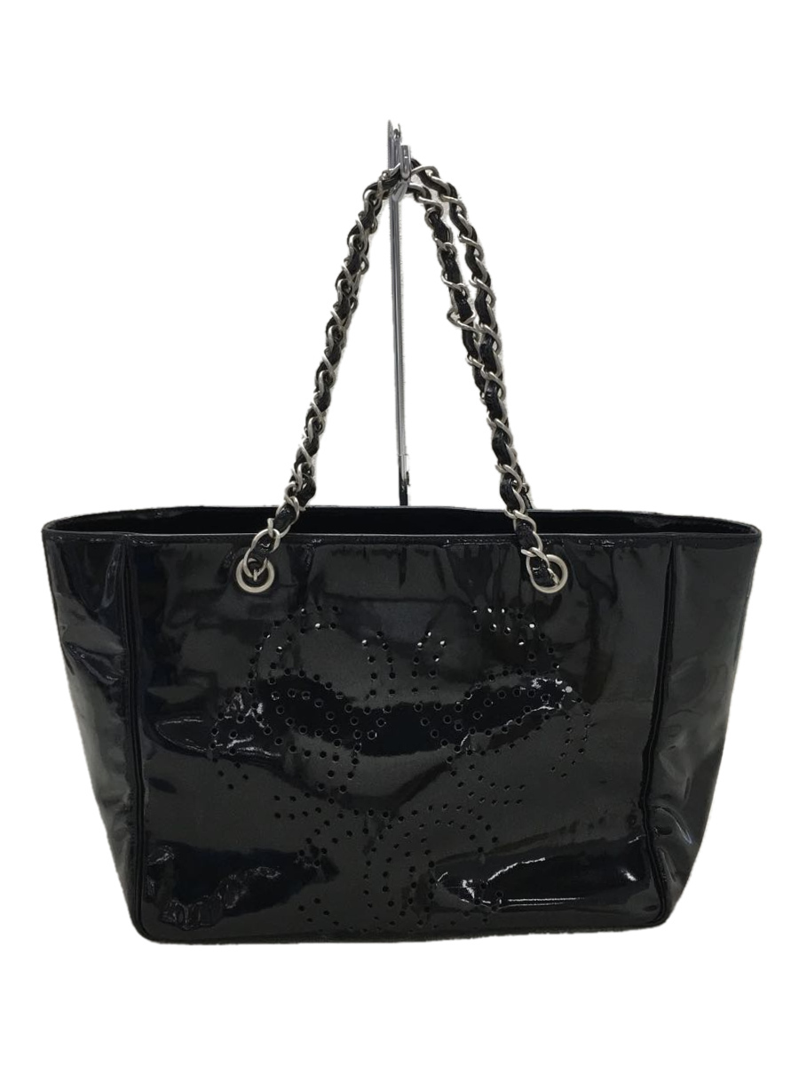 送料無料】 CHANEL◇トリプルココパテントチェーントート/トートバッグ
