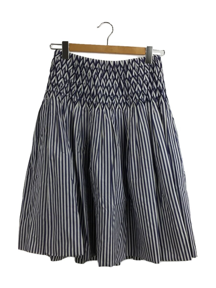 CHANEL◇スカート/34/コットン/BLU/ストライプ | normanhubbard.com