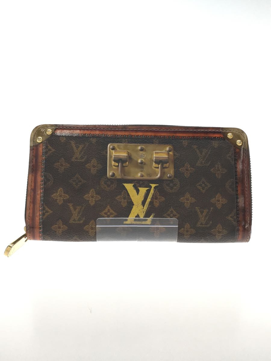 LOUIS VUITTON◆モノグラム/トランクタイム/長財布/ブラウン/総柄/メンズ/m52746/