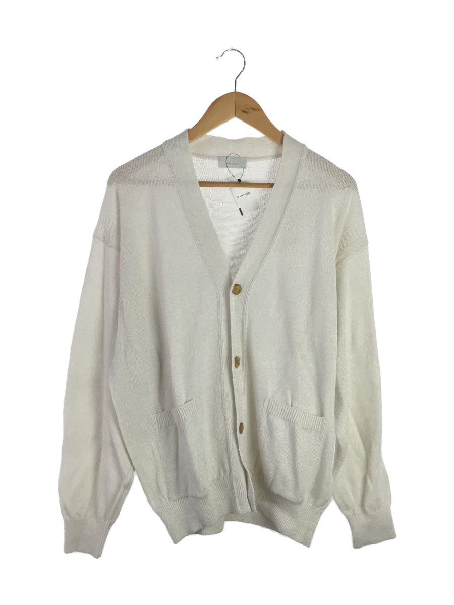 phlannel◆カーディガン(薄手)/4/リネン/WHT/Li Co Guernsey Cardigan