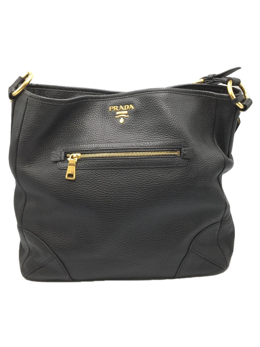 PRADA◇ショルダーバッグ/レザー/BLK | visaliariverrock.com
