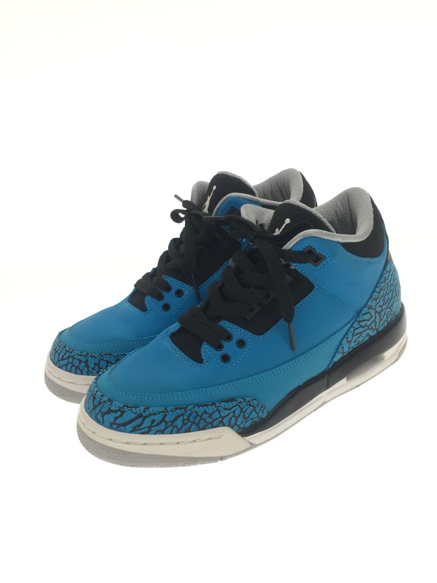 NIKE◆AIR JORDAN 3 RETRO (GS)/エアジョーダン3レトロ/ホワイト/398614-148/24.5cm