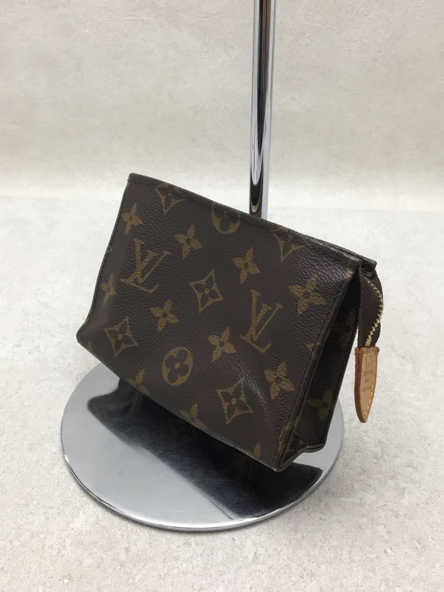 LOUIS VUITTON◆ポッシュ・トワレット15_モノグラム_BRW/PVC/BRW_画像2